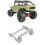 Support de servo en aluminium pour SCX10 II 1/10 argent 14