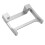 Support de servo en aluminium pour SCX10 II 1/10 argent 5