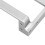 Support de servo en aluminium pour SCX10 II 1/10 argent 9