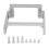 Support de servo en aluminium pour SCX10 II 1/10 argent 2