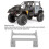 Support de servo en aluminium pour SCX10 II 1/10 argent 7