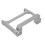 Support de servo en aluminium pour SCX10 II 1/10 argent 12