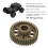 Lega di alluminio 40 denti ingranaggio spool differenziale argento 24 g per RC 3