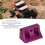 Support Panhard SCX10 II 1/10, alliage d'aluminium violet 4