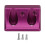 Support Panhard SCX10 II 1/10, alliage d'aluminium violet 2