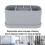 Support en silicone 5 emplacements 180x96x83mm Gris 4