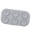 Support en silicone 5 emplacements 180x96x83mm Gris 9