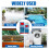 150 pezzi 3 in 1 Strisce test pH - Acqua e saliva 7