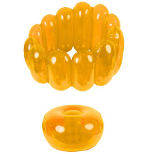 Inflatable Transparent Chair With Footrest, Portable Camping Sofa For Travel, Hiking, Pool & Beach Parties, Yellow