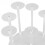 Présentoir à cupcakes transparent à 10 colonnes 17x22 cm 7