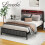 (3FT Single) Levede Upholstered LED Storage Bed Frame All Sizes 7