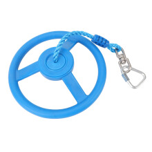 Set di altalene a corde con ruota rotante per bambini - blu