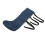Manchon chauffant pour plâtre de jambe, Chaussette élastique lavable, Long 14