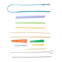 Outil de retournement de tube en tissu - Ensemble de 1 pièce, Taille unique, Naturel