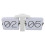Big Flip Clock 36x13.9cm, 24H Automatic Flip Movement, White PT 1