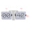Big Flip Clock 36x13.9cm, 24H Automatic Flip Movement, White PT 9