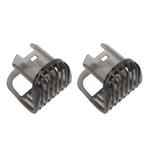 2 pièces QT4003 Peigne pour tondeuse à barbe, ABS, lavable