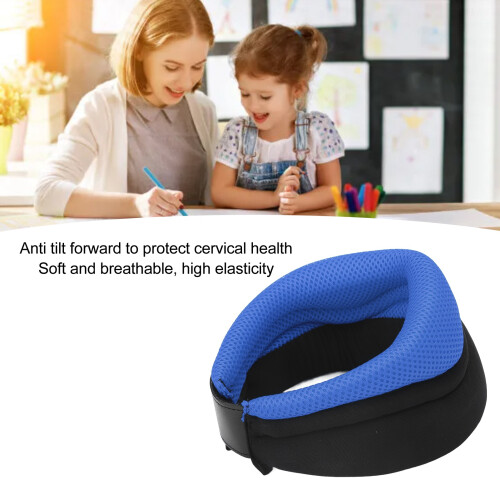 Collier cervical bleu - Éponge respirante 2