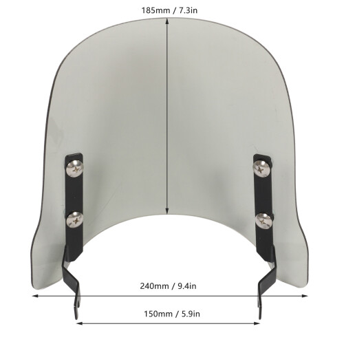 Frontwindscheibe aus Polycarbonat für Chaly CF50/CF70 DAX CT70 1