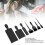 Kit da 7 pezzi: tavola e pennello per balayage in ABS nero 4