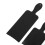 Kit da 7 pezzi: tavola e pennello per balayage in ABS nero 8