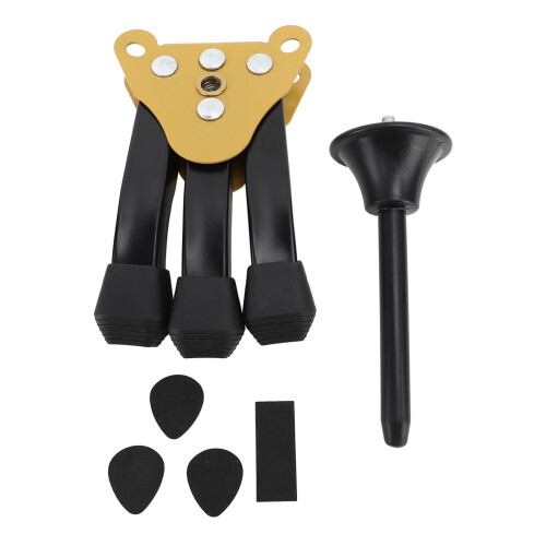 Supporto pieghevole per oboe/clarinetto, antiscivolo, nero 2