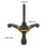 Supporto pieghevole per oboe/clarinetto, antiscivolo, nero 2