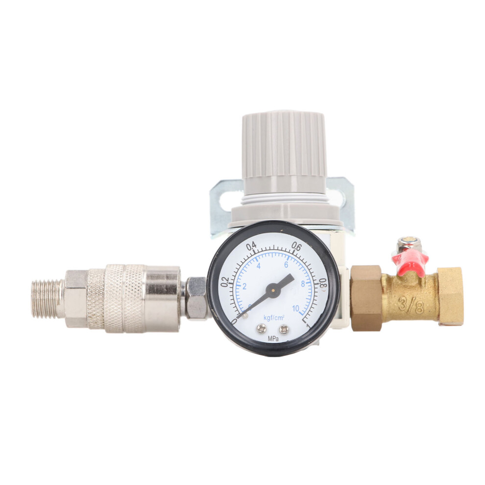 3/8In Npt Air Compressor Regulator With 0-1 Mpa Gauge, Ar2000 Metal 8221335957438