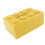 Boîte à mouchoirs en ABS Jaune fer Ample 20,8 x 9,3 x 13,2 cm 15