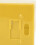 Boîte à mouchoirs en ABS Jaune fer Ample 20,8 x 9,3 x 13,2 cm 12