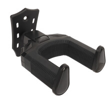 Selbstsperrender Gitarren-Wandhalter für Folk, Klassik, E-Gitarre, Bass, Ukulele – Schwarz