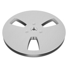 1/4 Zoll leerer Tonbandspule, 3 Löcher, Windresistenz, offene Spule, Tonaufnahme-Spule, Silber-Design