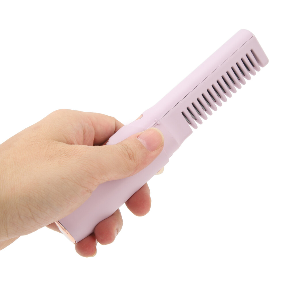 Purple Rechargeable Mini Hair Straightener 2000Mah, 3 Temp Settings, 4X19cm,