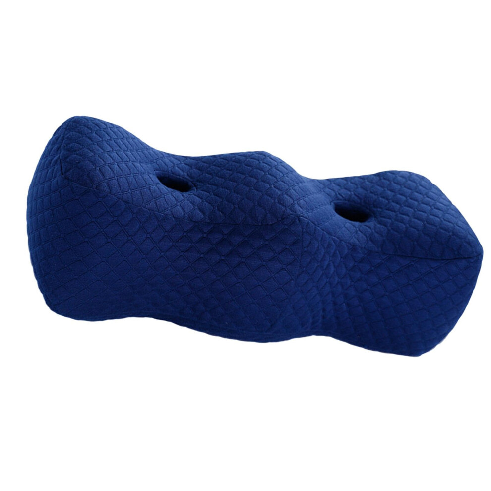Blue Leg Raise Cushion Navy Hill-Shape Foam Leg Wedge For Leg Rest Foot Elevation Knee Raise Cushion