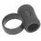 2 pezzi clip per bacchette da batteria 7A/7B, ABS/silicone, nero 7