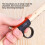 2 pezzi clip per bacchette da batteria 7A/7B, ABS/silicone, nero 5