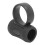 2 pezzi clip per bacchette da batteria 7A/7B, ABS/silicone, nero 9
