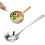 Pasta Spoon With Teeth, Stainless Steel Pasta Server With Teeth, Spaghetti Server With Handle, Lightweight Silver 5