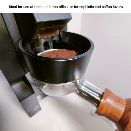 Imbuto dosatore per caffè in alluminio da 58mm 100g nero 2