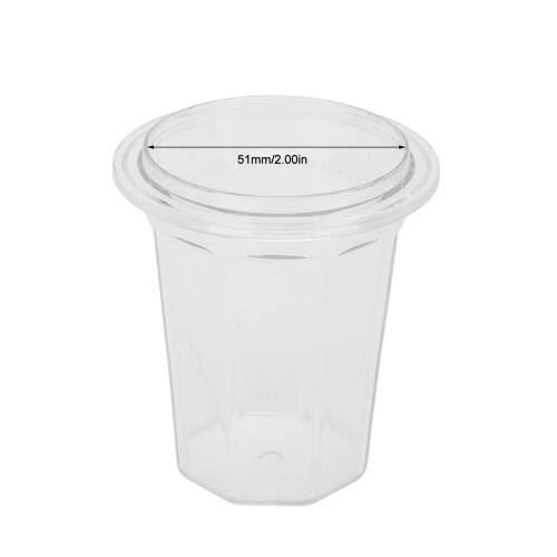 Gobelet doseur transparent antistatique en PC 100 ml 51 mm 1