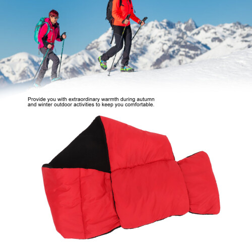 Écharpe en duvet ultraléger épaissi taille unique rouge 2