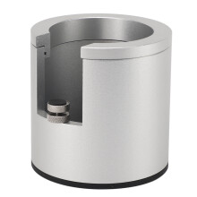 Soporte para portafiltro de aluminio plateado 8,5 x 8,5 x 8,5 cm