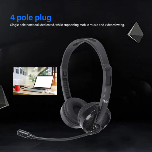 Cuffie con microfono ruotabile a 120 3,5 mm ABS cablate HiFi 2