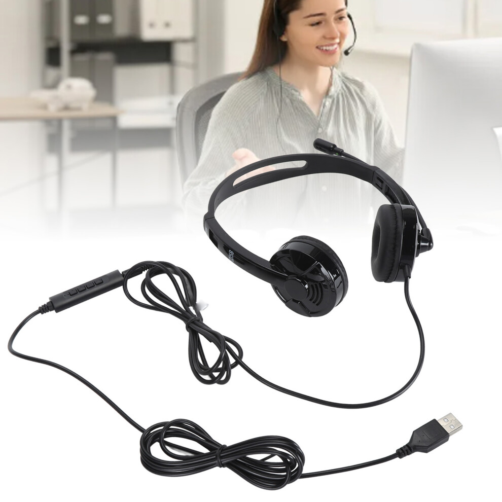Business Phone Headset With Noise Reduction Microphone Mute Function For Office 7621335966033