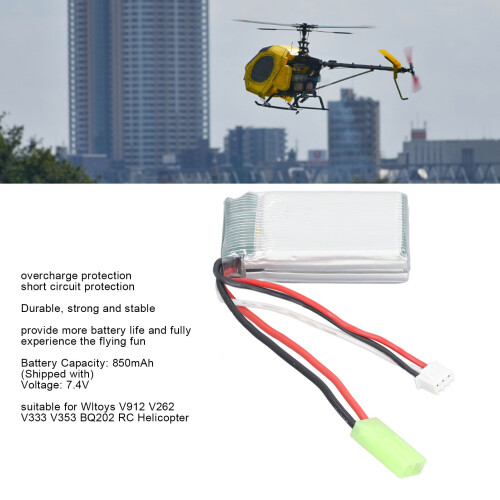 703048 7,4V 850mAh batteria LiPo V912/V262/V333 2