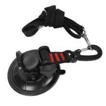 Attache de bain pour animal ABS L noir ventouse 9 cm/3,5 po