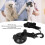 Hands-Free Pet Bathing Tether Leash with 6.5cm Suction Cup - Black S 8