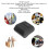 80mm Bluetooth Thermal Printer PT-380 203dpi Portable Barcode Machine 9