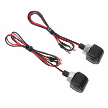 Mini clignotant LED DC12V ambre, boîtier noir