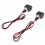 Mini clignotant LED DC12V ambre, boîtier noir 12